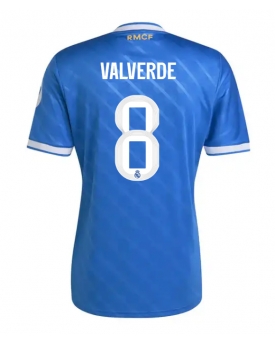 Billige Fotballdrakt Real Madrid Federico Valverde #8 Replika Tredjedrakt 2025-26 Kortermet Billige Fotballdrakt Real Madrid Federico Valverde #8 Replika Tredjedrakt 2025-26 Kortermet